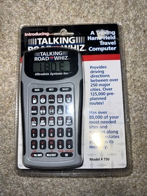 1A Ultradata Systems Talking Road Whiz 750 Handheld Travel Computer - NIB