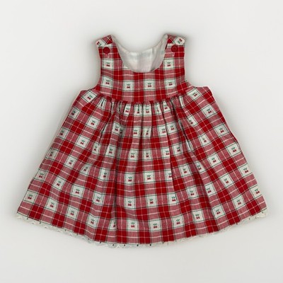 Vintage Red And White Plaid Cherry Cottagecore Good Lad Jumper Girls 24 Months