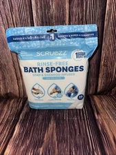 Scrubzz Rinse Free Bath Sponges Just Add Water 25 Count Sponge Bath Surgery