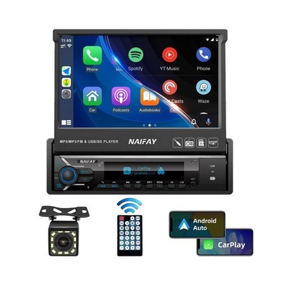 P*e様 NAIFAY 9インチ カーナビ CarPlay Android Au Naifay Single Din Touchscreen Car Stereo with Carplay & Android