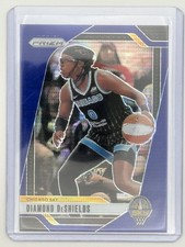 2024 Panini Prizm WNBA #8 Diamond DeShields Blue Pulsar Prizms #/199
