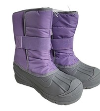 NWT Cat  Jack Winter Boots Purple Gray Big Girls Size 3 Thermolite SLOANE