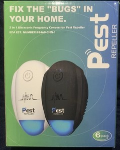 6 Pack Ultrasonic Pest Repeller Plug-In Indoor Repellent for Rodents & Insects
