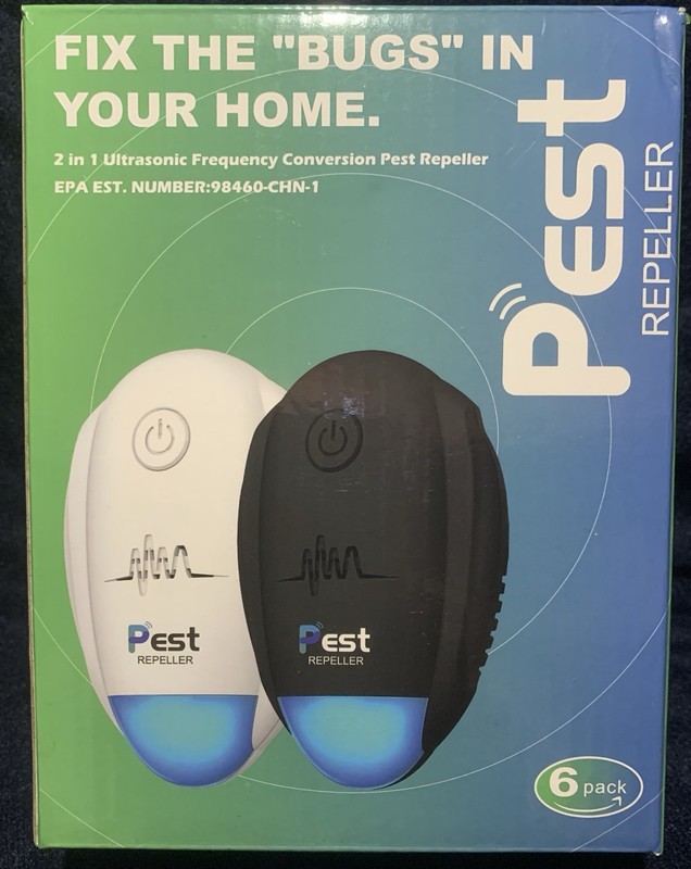 6 Pack Ultrasonic Pest Repeller Plug-In Indoor Repellent for Rodents & Insects