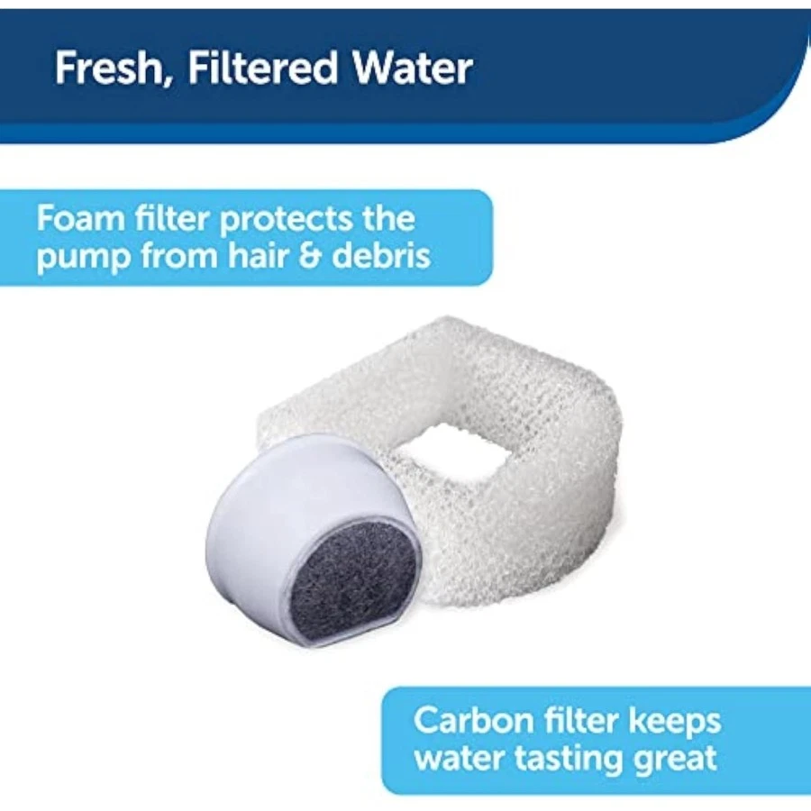 Drinkwell Pagoda Cerámica Gato y Perro Fuente de Agua, 70oz Capacidad, Enco Foto 4 de 4