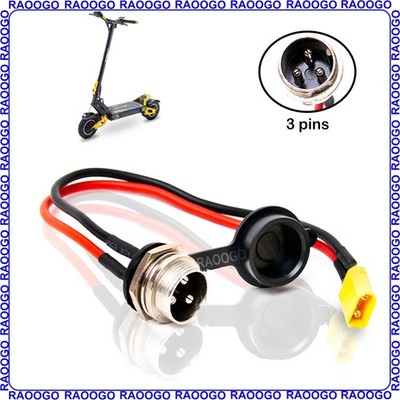 Charging Port 3 Pins  GX16 to XT30 Connector for Electric Scooter