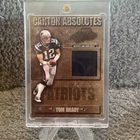 Tom Brady Game used logo patch 2003 absolute /150