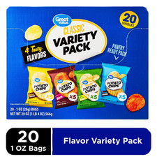 New Great Value Classic Chips Variety Pack, 1...