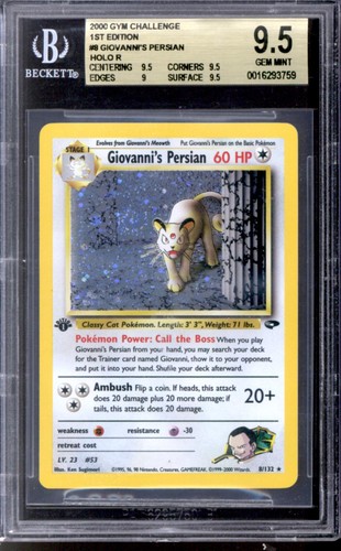 Giovanni's Persian (1st Edition) graded BGS 9.5 for sale on eBay