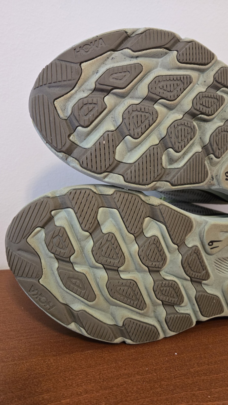 Hoka Clifton 9 GTX Slate Gray Aloe Vera Green RUNNING SHOES MENS SZ 11 D NICE!  thumbnail 11