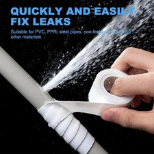 Waterproof Pipe Repair Tape Seal Stop Water Leak Burst Plumber Amalgamating