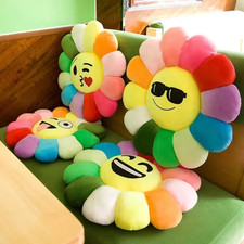 Sunflower Plush Seat Cushion Chair Pad Office Desk Floor Pillow Gift