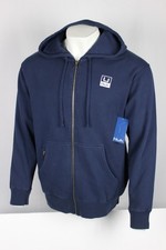 Huk Fishing Men's Huk'd Up Logo Full Zip Hoodie Sweatshirt M Medium Dark Blue