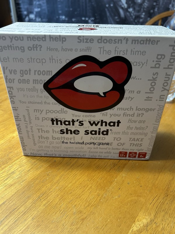 That's What She Said The Party Game of Twisted Innuendos - TWS13777245