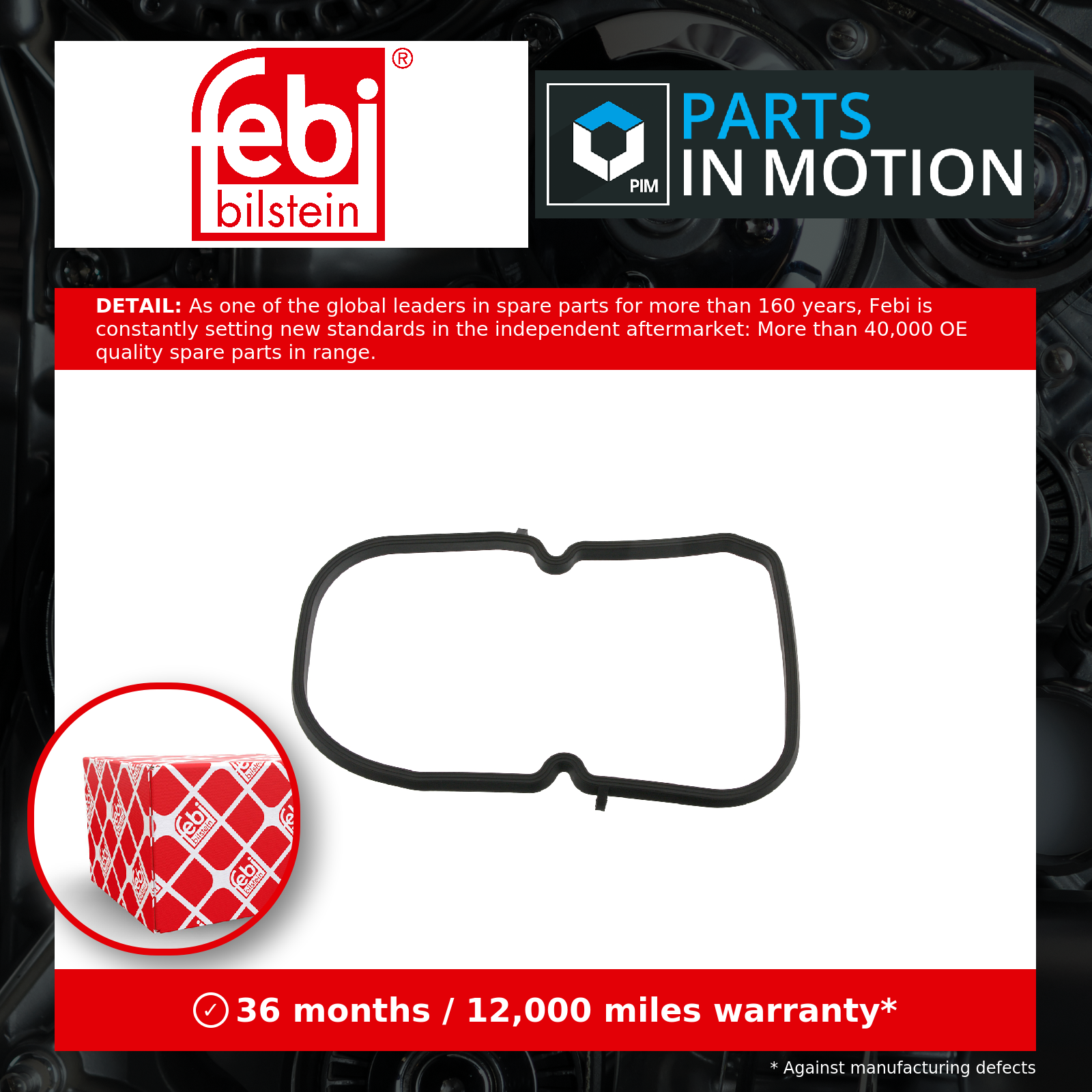 Gearbox Sump Gasket fits MERCEDES C36 AMG W202 3.6 94 to 00 A1262710280 Febi New