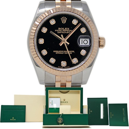 Rolex 178271 Datejust 31mm Steel Rose Gold Jubilee FACTORY DIAMOND Dial #2278-1