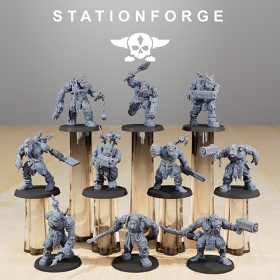 Station Forge Miniatures Orkaz Plague Spreadaz Sci Fi Grim Dark Wargame Proxy 3D