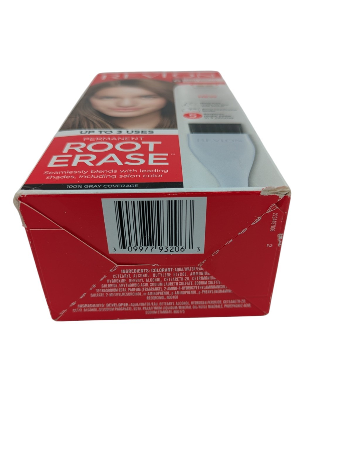 Revlon Root Erase 6 Light Brown Women's Hair Color Cream Check Date Pic