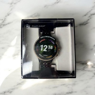 FOSSIL Smart Watch GENERATION 6 Gunmetal Stainless Steel FTW6078 GEN 6