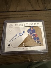18-19 UD SP Authentic Hockey Sign Of The Times Auto SOTT-FC Filip Chytil