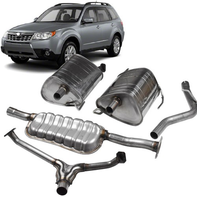 #ad Exhaust Muffler Kit w Resonator Y pipe for 2009 2013 Subaru Forester 2.5L $407.99