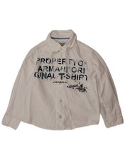 Camicia grafica ARMANI JUNIOR bambino ragazzo 18-24 mesi cotone bianco V108