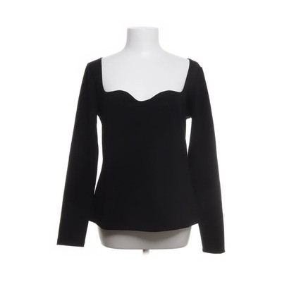 H&M, Top, Größe: L, Schwarz, Elasthan/Polyester, Einfarbig, Damen #HeB