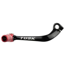 Tusk Folding Shift Lever +10mm Black/Red Tip For Honda CRF110F 2013-2026