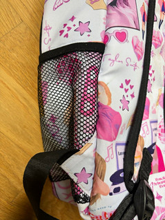 Taylor Swift Graphic Print Girls Backpack Pink/White/Black Bottle Pockets