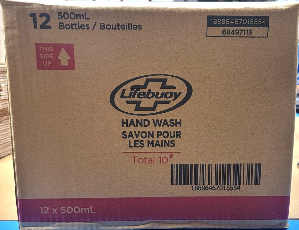 (Paquete de 12) Lifebuoy Total 10 Jabón de Lavado de Manos 500ML ENVÍO GRATUITO Foto 3 de 4