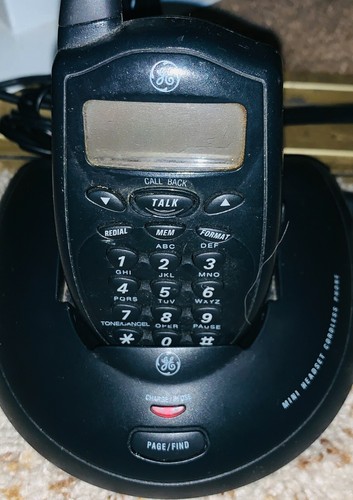 GE mini headset cordless phone model 