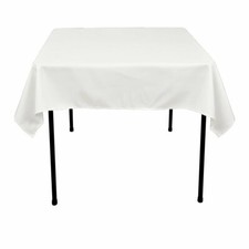 52x52'' Polyester Square Tablecloth for Wedding, Banquet, Polyester Table Cover