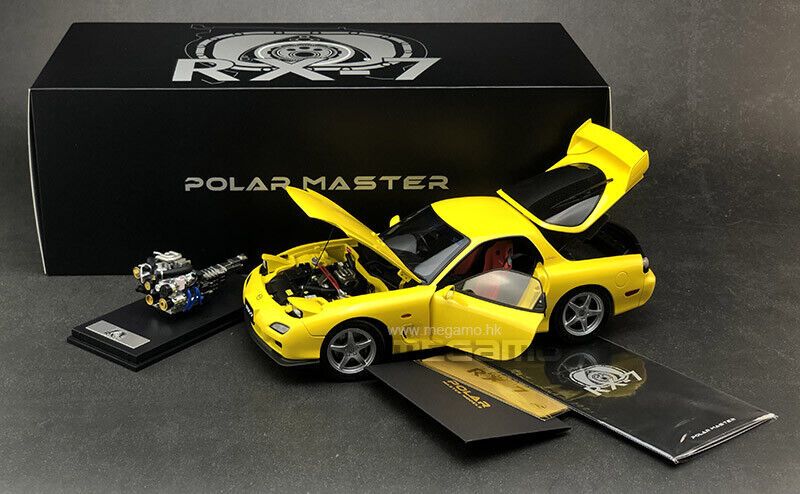 1/18 LCD Polar Master Mazda RX7 FD FD3S Bathurst R Yellow 1/18 LCD Polar Master Mazda RX7 FD FD3S Bathurst R Yellow
