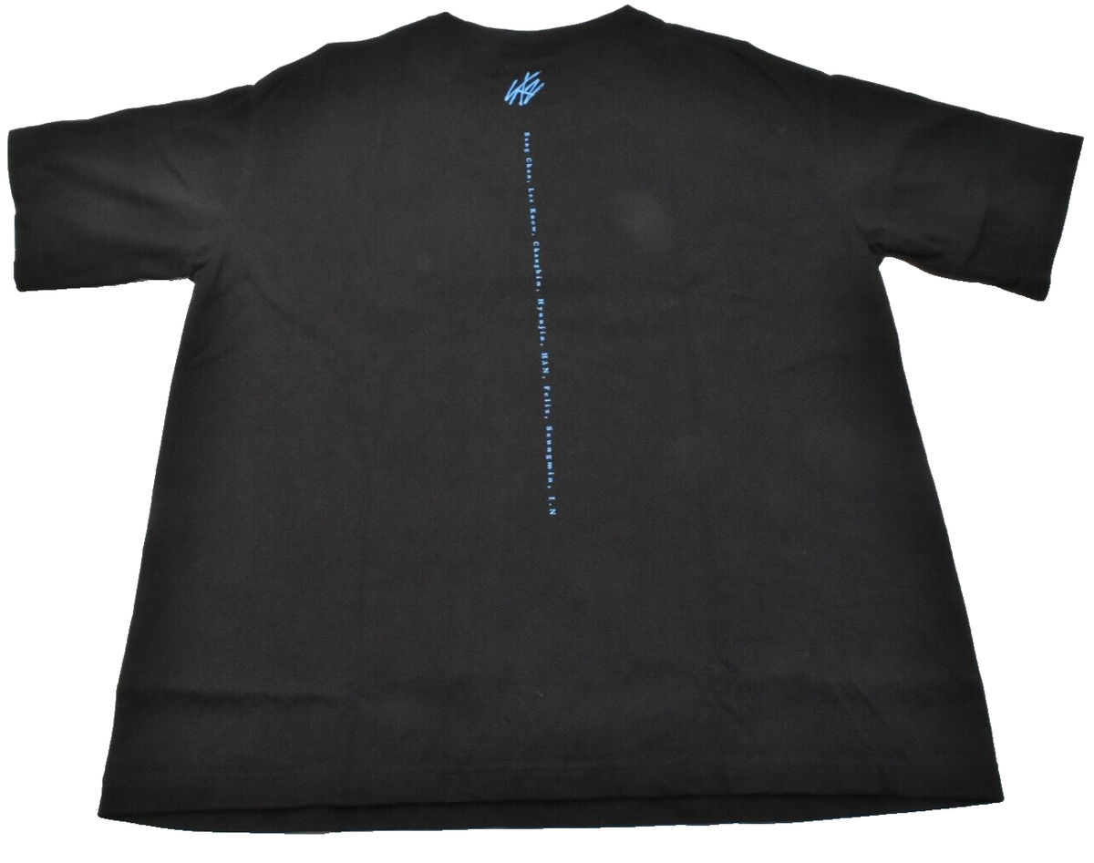 Stray Kids Official T-shirt Black Size M 2nd World Tour