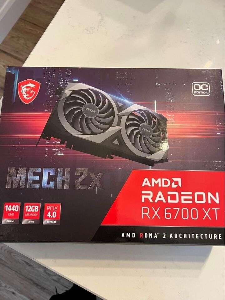MSI Radeon RX 6700 XT MECH 2X OC 12GB GDDR6 Graphics Card MSI Radeon RX 6700 XT MECH 2X OC 12GB GDDR6 Graphics Card