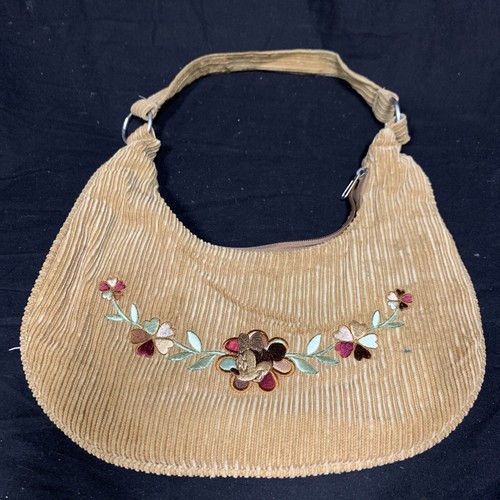 Vintage Disneyland Resorts Purse Minnie Mouse Corduroy Hobo Handbag Rare KG