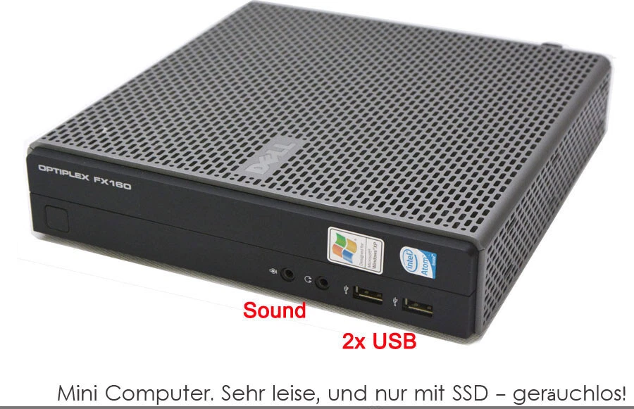 Small Computer FX160 80GB HDD 2GB SSD SATA Hard Drive 2 GB DDR2 Win 2000 M5-80 - Image 3 of 4