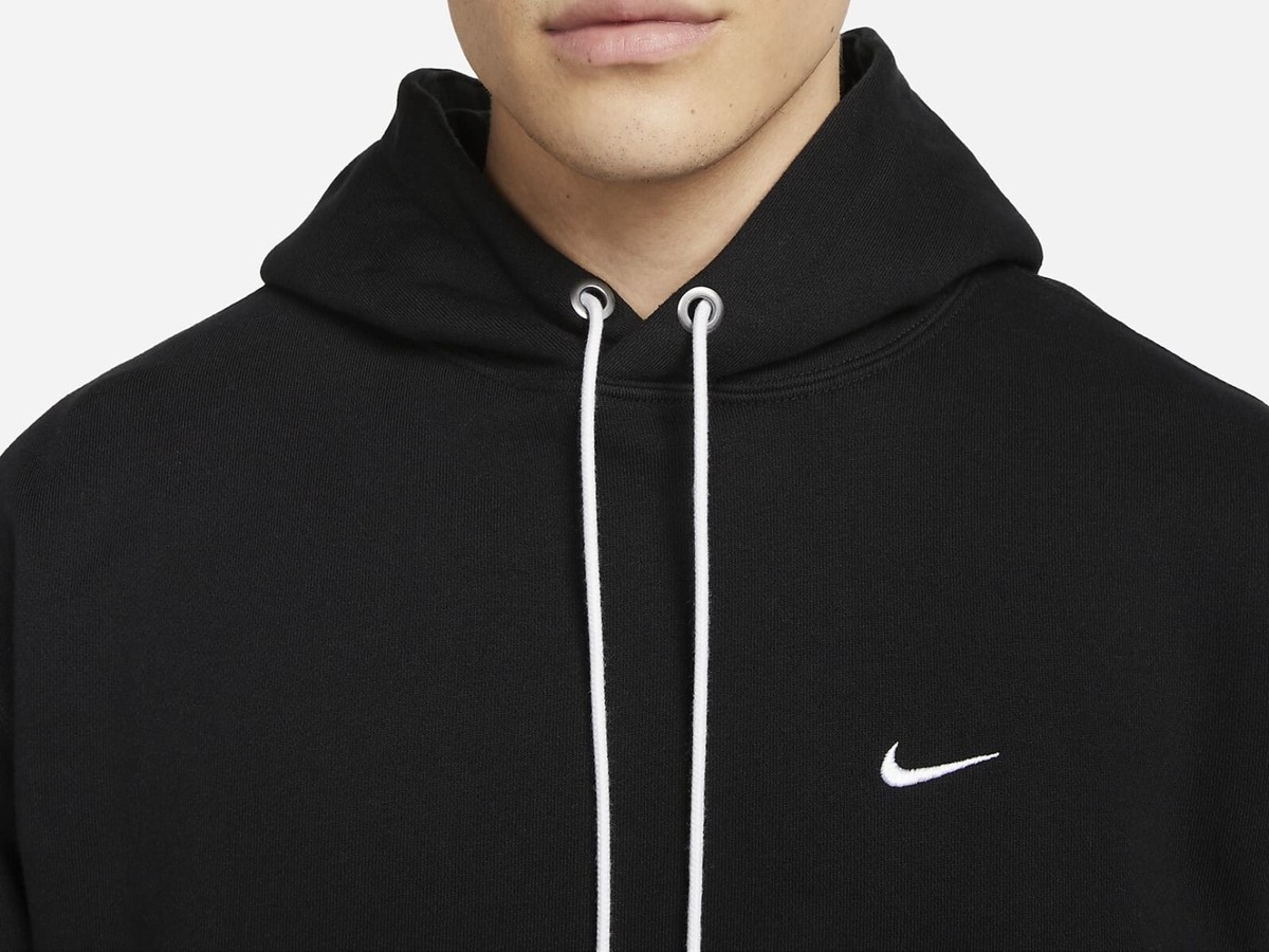 NIKE Solo Swoosh Hoodie DX1356-010 ★送料込/追跡付 Nike Solo Swoosh Fleece Pullover Hoodie 'Black' DX1356-010