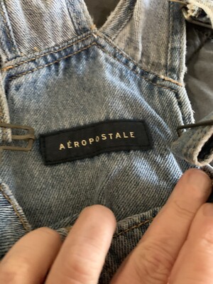 Aeropostale Womens Size XS Denim Overall Dress | eBay