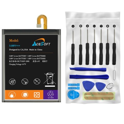 Fit LG V60 ThinQ 5G UW LM-V600VM High Capacity 5820mAh Business Battery Tools
