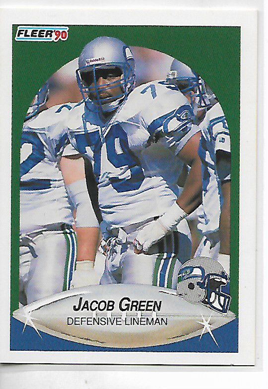 1990 Fleer Jacob Green Card