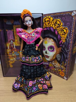 Barbie Signature 2021 Dia De Los Muertos Day of the Dead Doll Mattel GXL27  UK