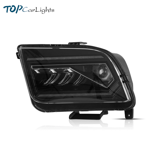 VLAND Full LED Projector Headlights For 2005-2009 Ford Mustang w/Sequential - Picture 2 of 13