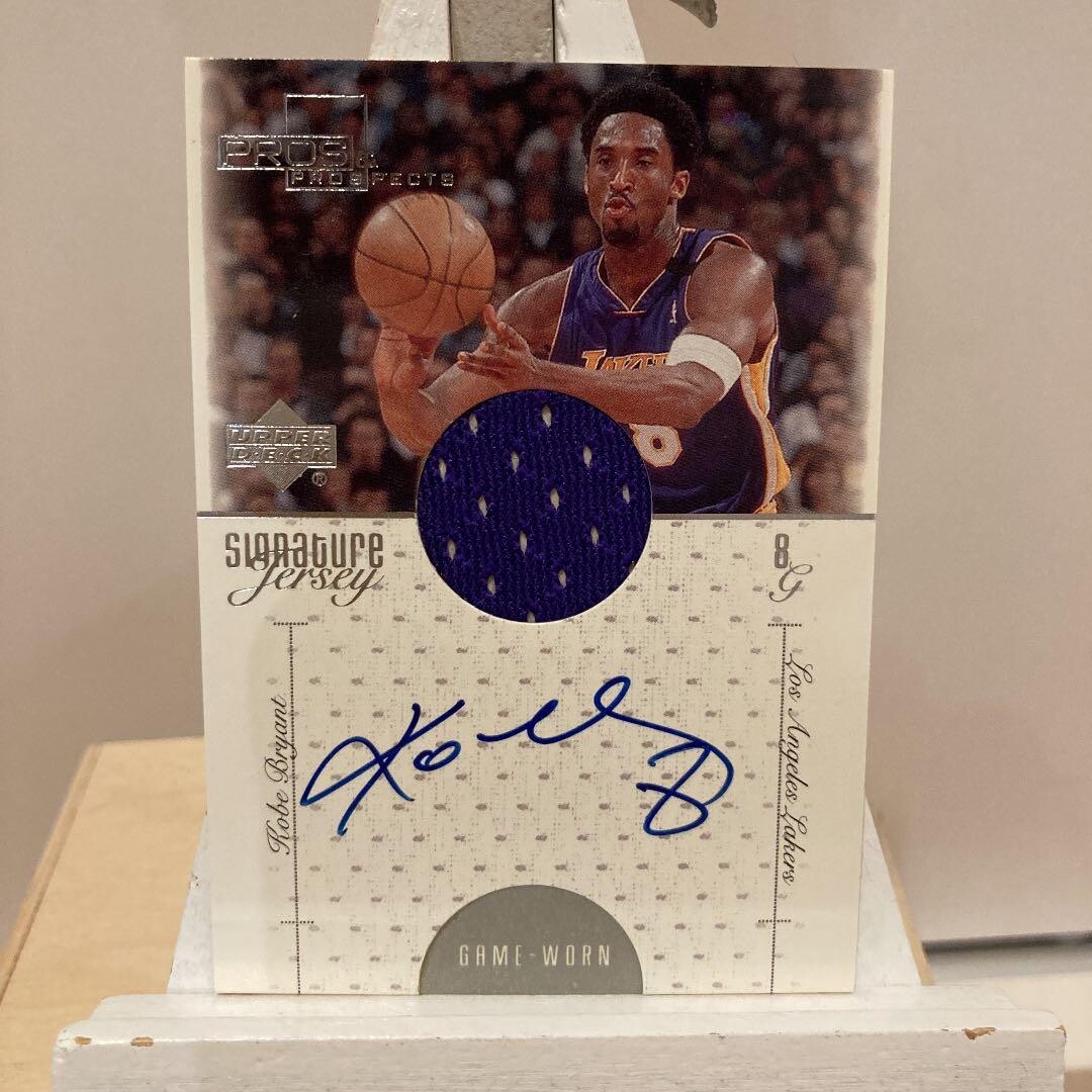 2000-01 UD Pros & Prospects Kobe Bryant ON-CARD Game Jersey Patch 