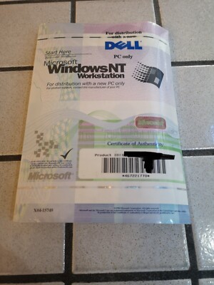 Microsoft Windows NT WORKSTATION CD + BOOT FLOPPY + BOOK + PRODUCT KEY