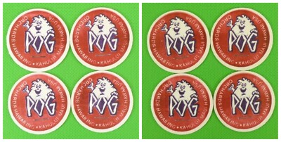 8 Vintage Original POG Milk Cap Cover Passion Orange Guava Orchards Hawaii Inc