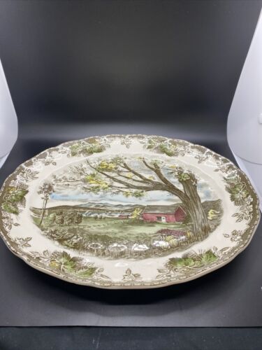 Johnson Bros. Friendly Farm Harvest Time Oval Serving Platter 13.5” - Picture 1 of 8