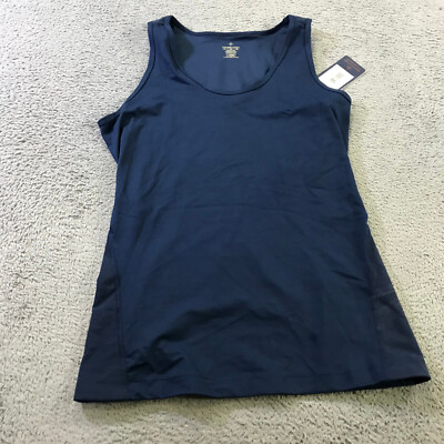 TOMMIE COPPER Tank Womens Extra Large XLLower Back SUpport Navy Tank Top Casual
