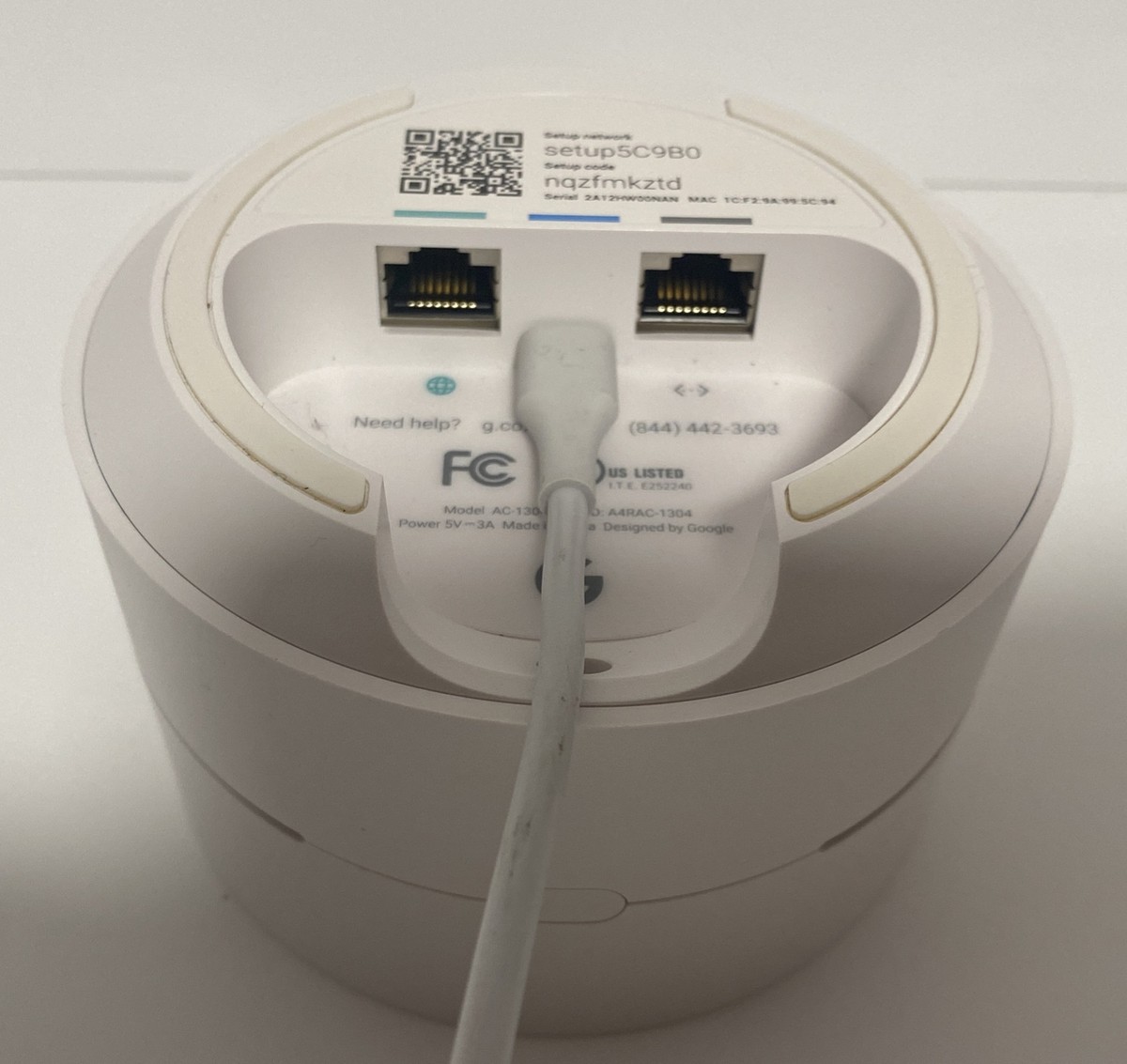 Google Wifi Mesh Router Model AC-1304/Read | eBay