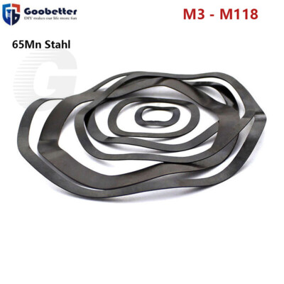 #ad Wavey Washers Crinkle Wave Metric M3M4M5M6M8 M118 Black 65 Manganese Steel $83.61